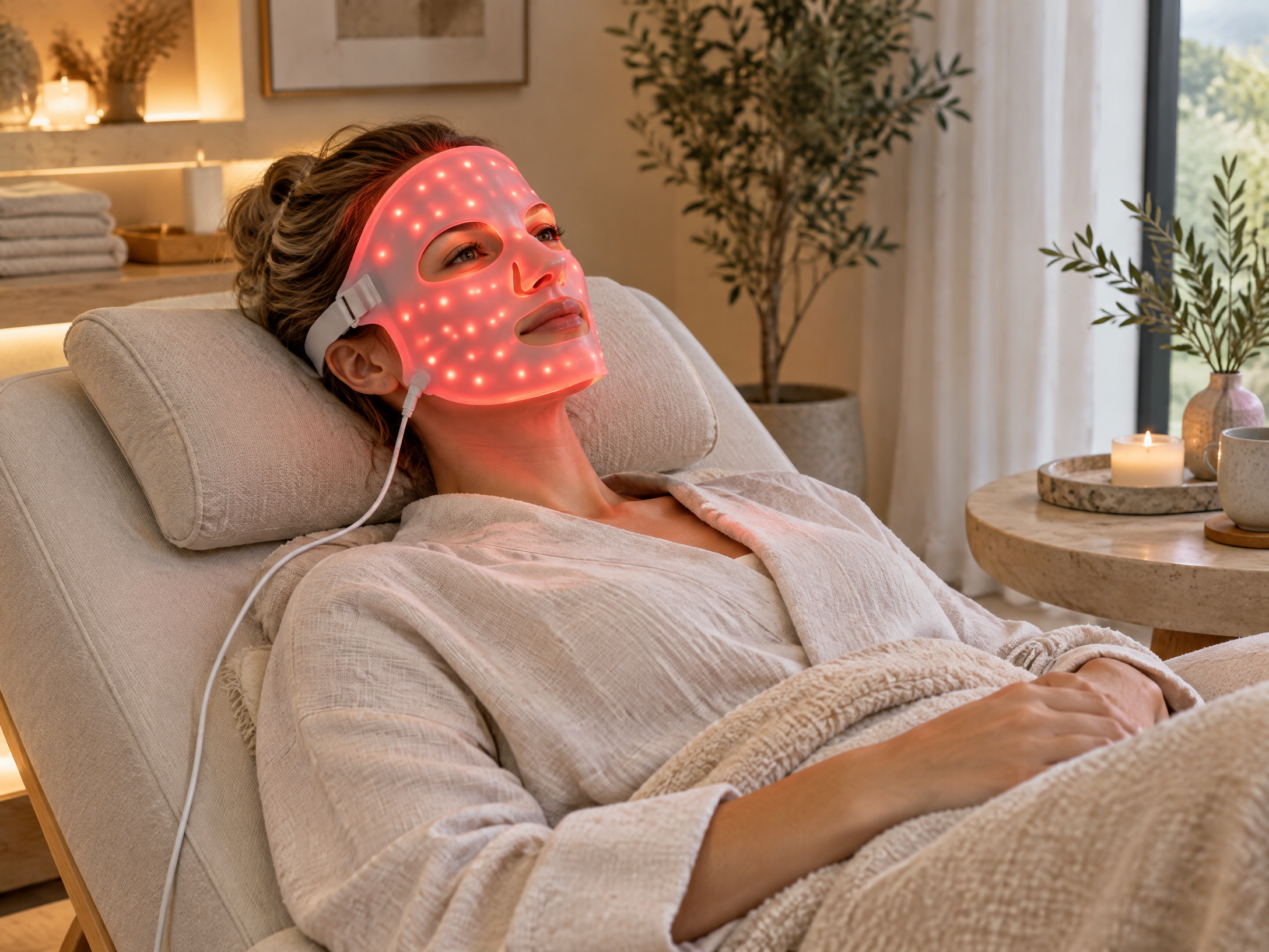 DermaGlow Flexible Silicone LED Therapy Mask